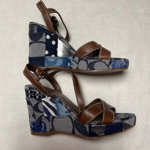 Coach wedge sandals